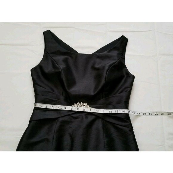 Jade By Jasmine Women’s Stunning Taffeta Bateau Neckline Sheath Dress Size 8 - Picture 9 of 14